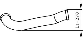 Труба выхлопного газа DINEX 64531