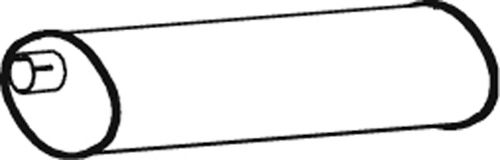 Средний глушитель выхлопных газов DINEX 66303