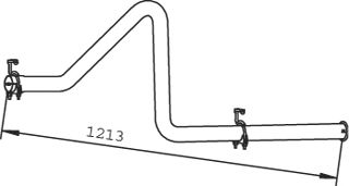 Труба выхлопного газа DINEX 36618