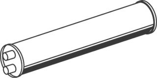 Средний глушитель выхлопных газов ZARA 9123