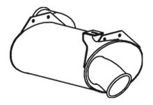 Глушитель выхлопных газов конечный DINEX 21477