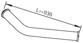 Труба выхлопного газа DINEX 81705