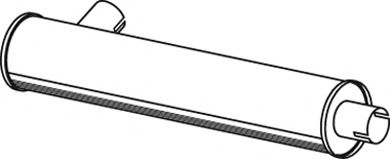 Средний / конечный глушитель ОГ DINEX 44391