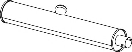 Средний / конечный глушитель ОГ DINEX 44398