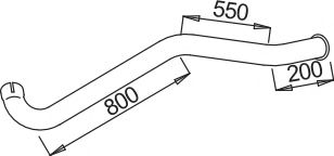 Труба выхлопного газа BORGES 4600