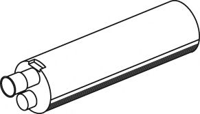 Средний / конечный глушитель ОГ DINEX 21339