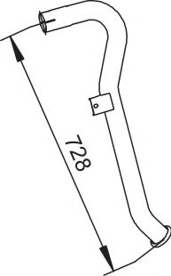 Труба выхлопного газа DINEX 62600
