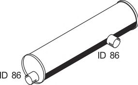 Средний / конечный глушитель ОГ DINEX 67300