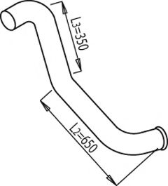 Труба выхлопного газа DINEX 68673