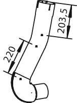 Труба выхлопного газа DINEX 28161
