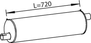 Средний / конечный глушитель ОГ ZARA 571