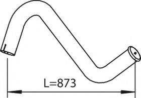 Труба выхлопного газа ZARA 586