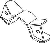 Кронштейн, глушитель DINEX 51928