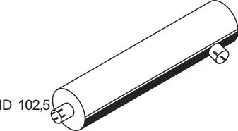 Средний / конечный глушитель ОГ DINEX 80311