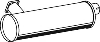 Средний / конечный глушитель ОГ DINEX 30307