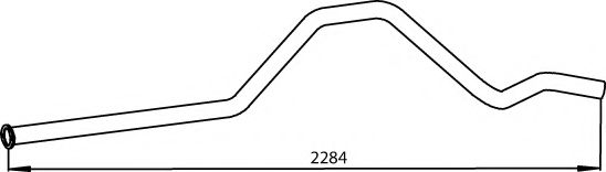 Труба выхлопного газа DINEX 39702