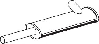 Средний / конечный глушитель ОГ DINEX 44347