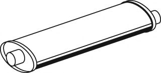 Средний / конечный глушитель ОГ DINEX 44348