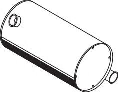 Средний / конечный глушитель ОГ ZARA 9810