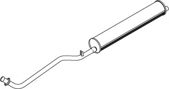 Средний / конечный глушитель ОГ DINEX 50403