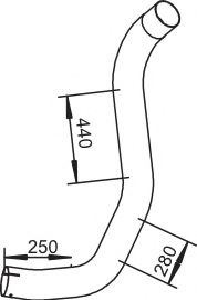 Труба выхлопного газа BORGES 3862