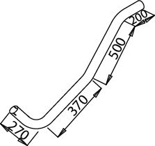 Труба выхлопного газа DINEX 51174