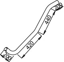 Труба выхлопного газа IMASAF 4435