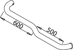 Труба выхлопного газа BORGES 4196