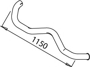 Труба выхлопного газа IMASAF 3669