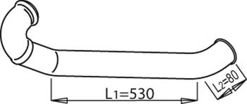 Труба выхлопного газа DINEX 81622