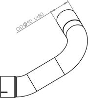 Труба выхлопного газа DINEX 54503