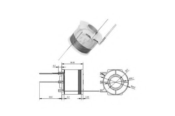 Тяговое реле, стартер ERA 2873A031