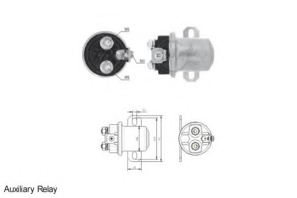 Тяговое реле, стартер ERA 6408