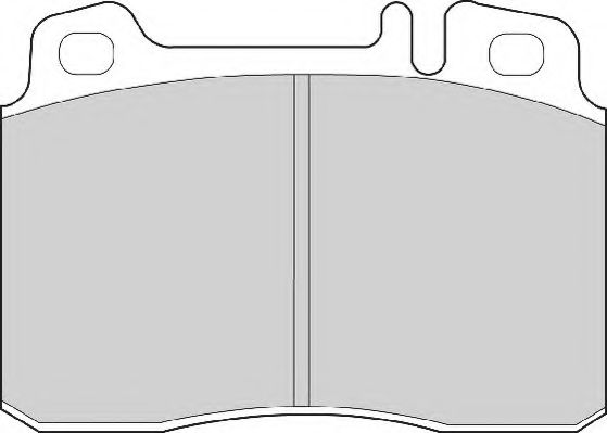 Комплект тормозных колодок, дисковый тормоз NECTO FD6618A