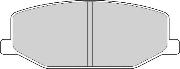 Комплект тормозных колодок, дисковый тормоз NECTO FD6338A