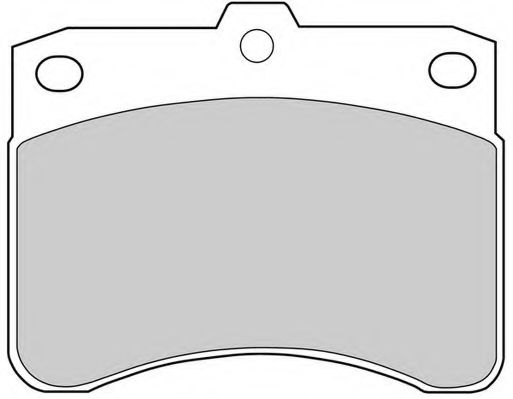 Комплект тормозных колодок, дисковый тормоз NECTO FD6355V