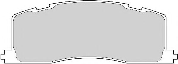 Комплект тормозных колодок, дисковый тормоз NECTO FD6904A
