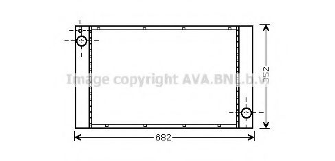 Радиатор, охлаждение двигателя AVA QUALITY COOLING BW2333