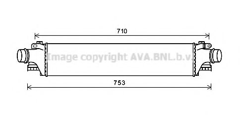 Интеркулер AVA QUALITY COOLING CT4061
