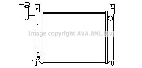 Радиатор, охлаждение двигателя AVA QUALITY COOLING DN2081