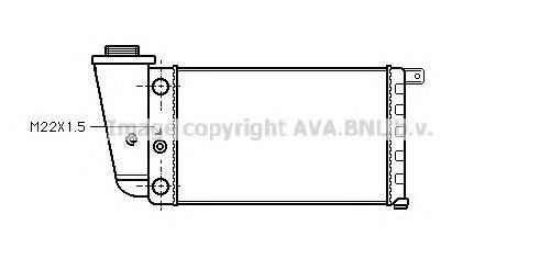 Радиатор, охлаждение двигателя AVA QUALITY COOLING FTA2097