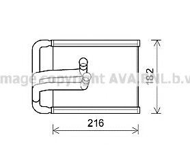 Теплообменник, отопление салона AVA QUALITY COOLING HY6254