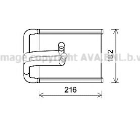 Теплообменник, отопление салона AVA QUALITY COOLING HYA6254