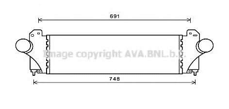 Интеркулер AVA QUALITY COOLING IV4129