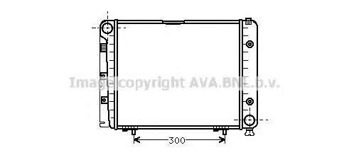 Радиатор, охлаждение двигателя AVA QUALITY COOLING MS2066