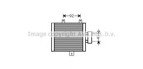 масляный радиатор, двигательное масло AVA QUALITY COOLING MS3536