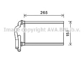 Теплообменник, отопление салона AVA QUALITY COOLING MZ6273