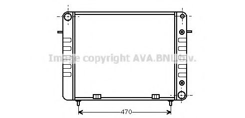 Радиатор, охлаждение двигателя AVA QUALITY COOLING OL2102
