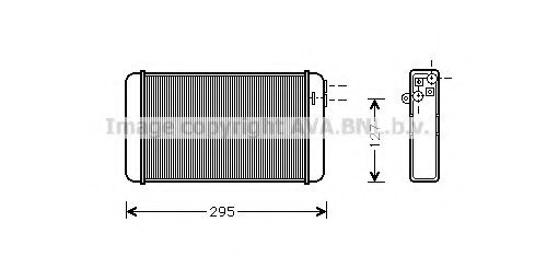 Теплообменник, отопление салона AVA QUALITY COOLING OLA6116