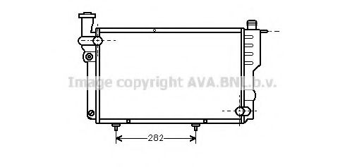 Радиатор, охлаждение двигателя AVA QUALITY COOLING PEA2096